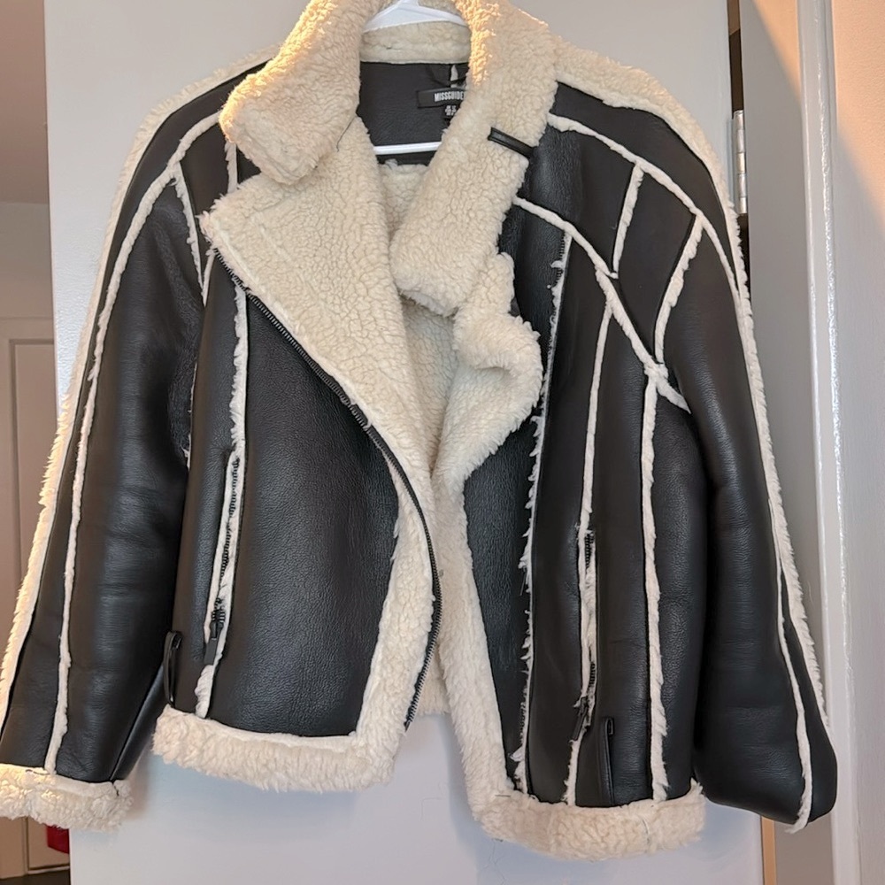 FUR FAUX LEATHER Jacket